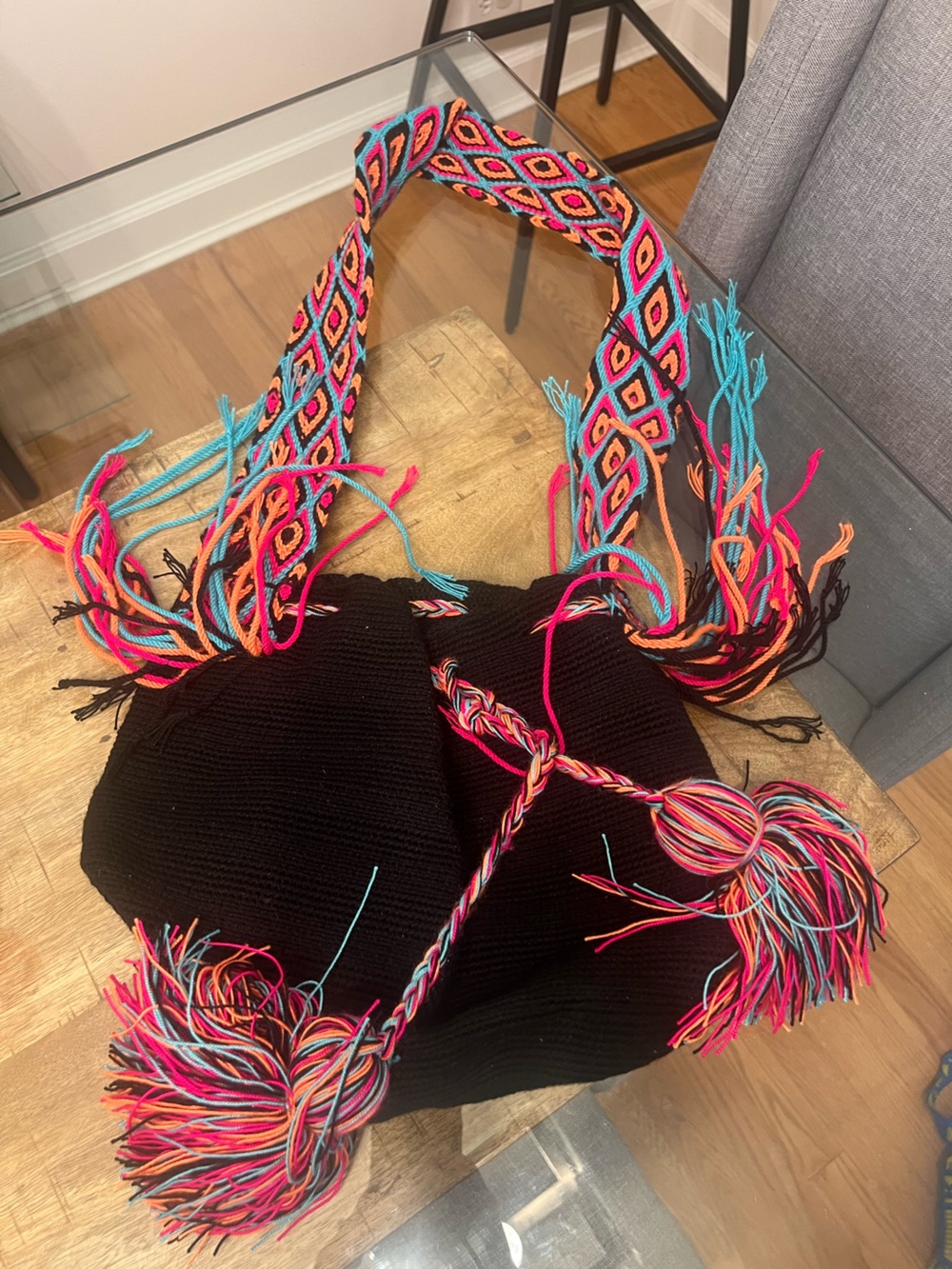 Large Wayuu Mochila Colombian Crossbody Bag